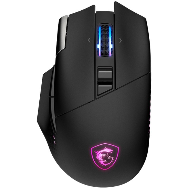 Maus Gaming MSI VERSA PRO W + Mouse Dock Pro/ Gaming/ Optical/ 13 Butona/ RGB/ Qi Charging – Zezë