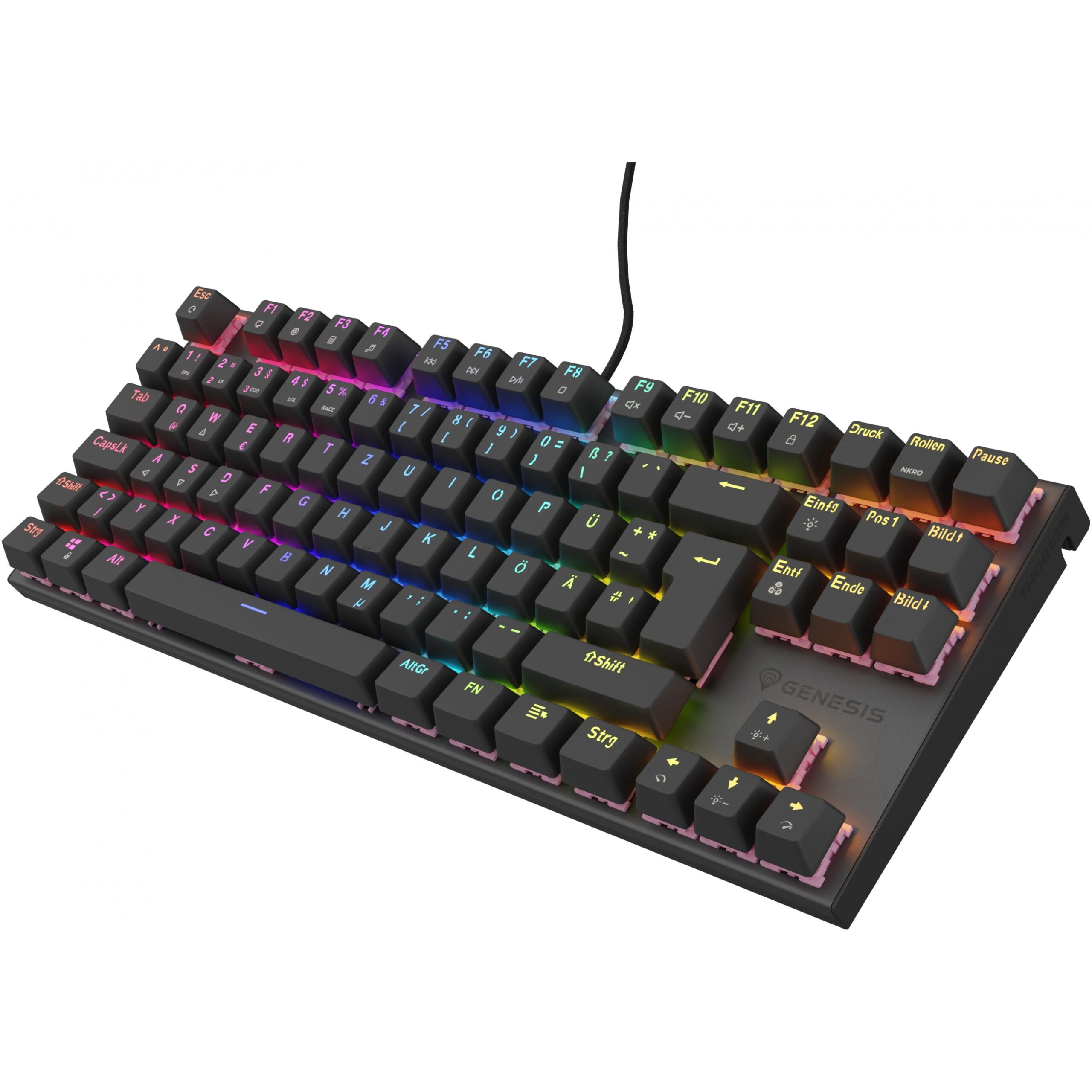 Tastierë Gaming / Genesis THOR 303 TKL Silent / German layout / Silent switch / RGB / Zezë - Figura 3