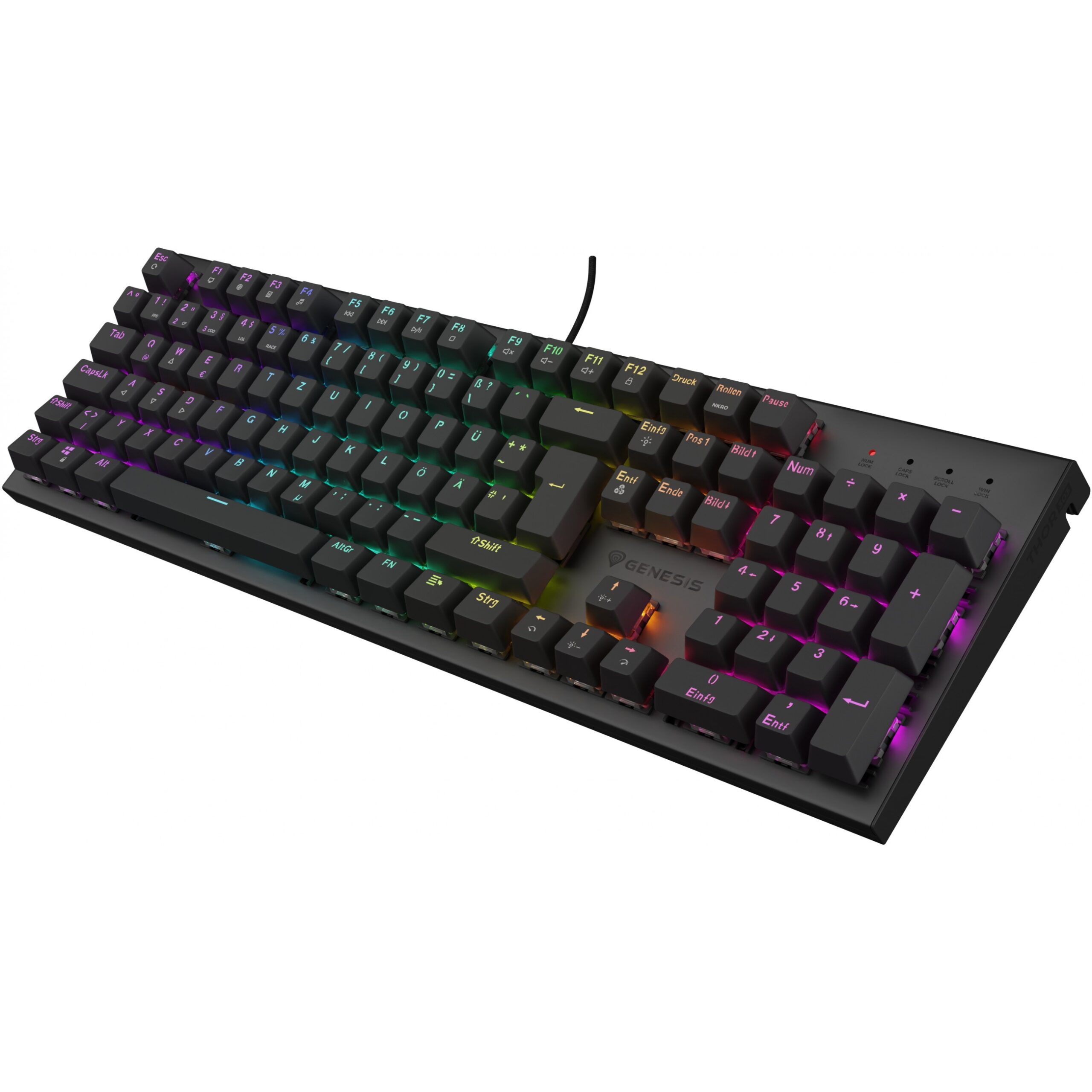Tastierë Gaming Genesis THOR 303 / Brown / Wired / German Layout / QWERTZ - Zezë - Figura 3