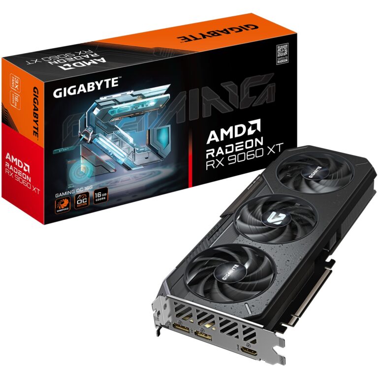 Kartelë Grafike AMD GPU RX 9060 XT 16GB Gigabyte Radeon Gaming OC GDDR6 3 Fan