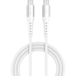 Aksesorë për telefon 4smarts USB-C Cable PrimeCord / 60W / 1.5m – Bardhë