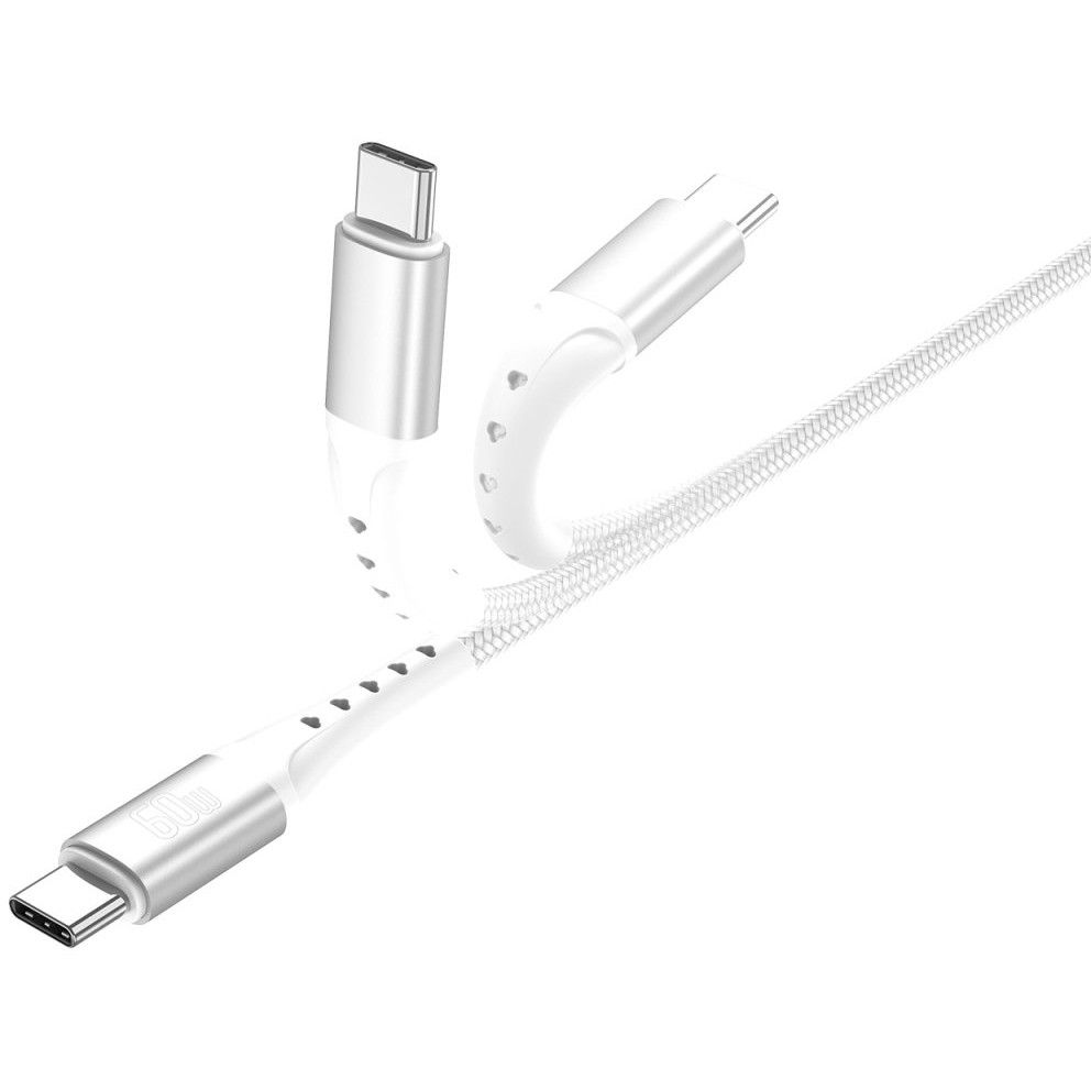 Aksesorë për telefon 4smarts USB-C Cable PrimeCord / 60W / 1.5m – Bardhë - Figura 5