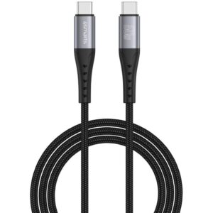 Aksesorë për telefon 4smarts USB-C Cable PrimeCord / 60W / 1.5m – Zezë