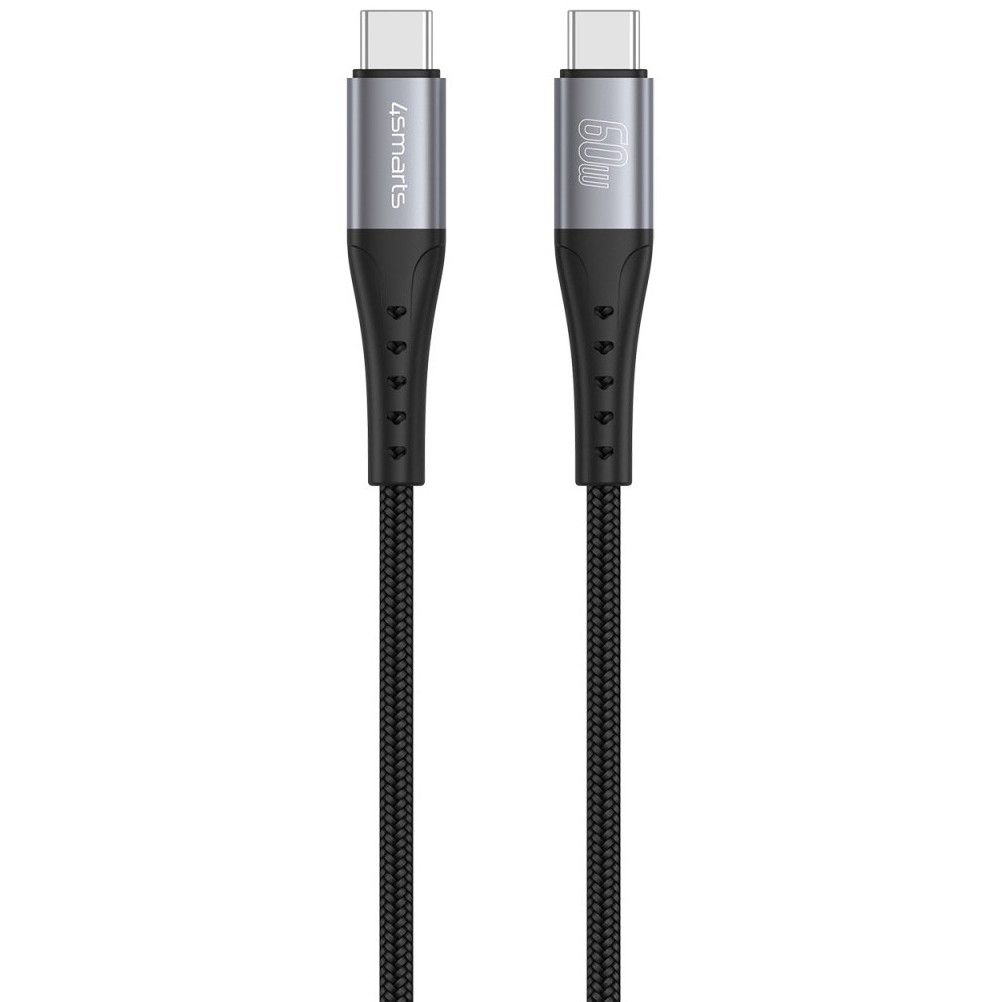 Aksesorë për telefon 4smarts USB-C Cable PrimeCord / 60W / 1.5m – Zezë - Figura 2