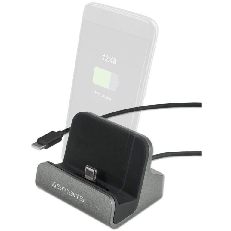 Aksesorë për telefon 4smarts Charging Station VoltDock / USB-C / 60W - Gri