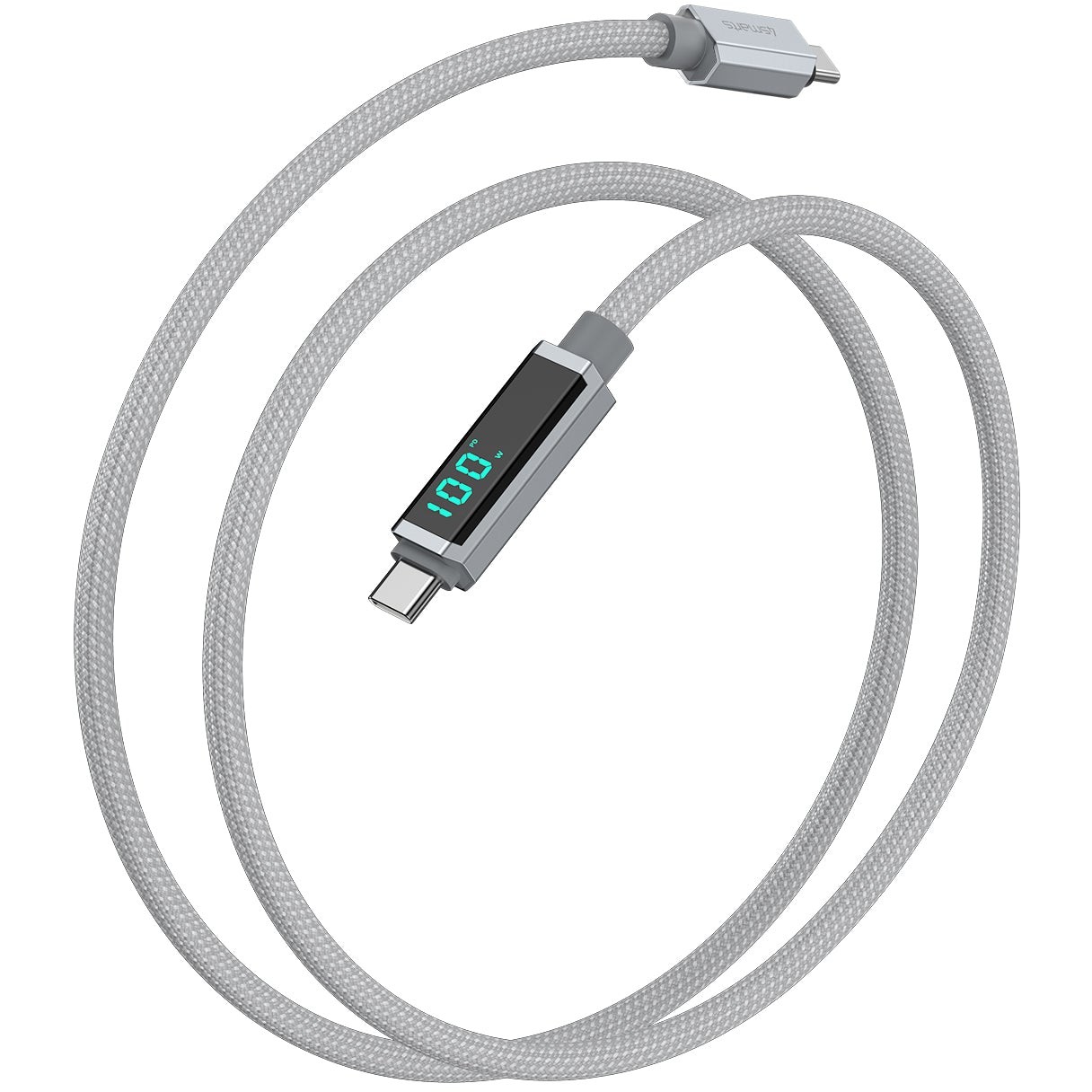 Kabllo USB‑C Cable 4smarts DigitCord / 100W / 1.5m - Gri - Figura 3
