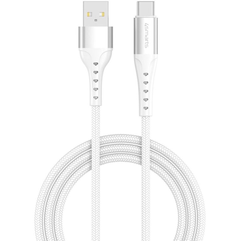 Kabllo USB 4smarts USB-A to USB-C Cable PrimeCord 18W / 1.5m – Bardhë