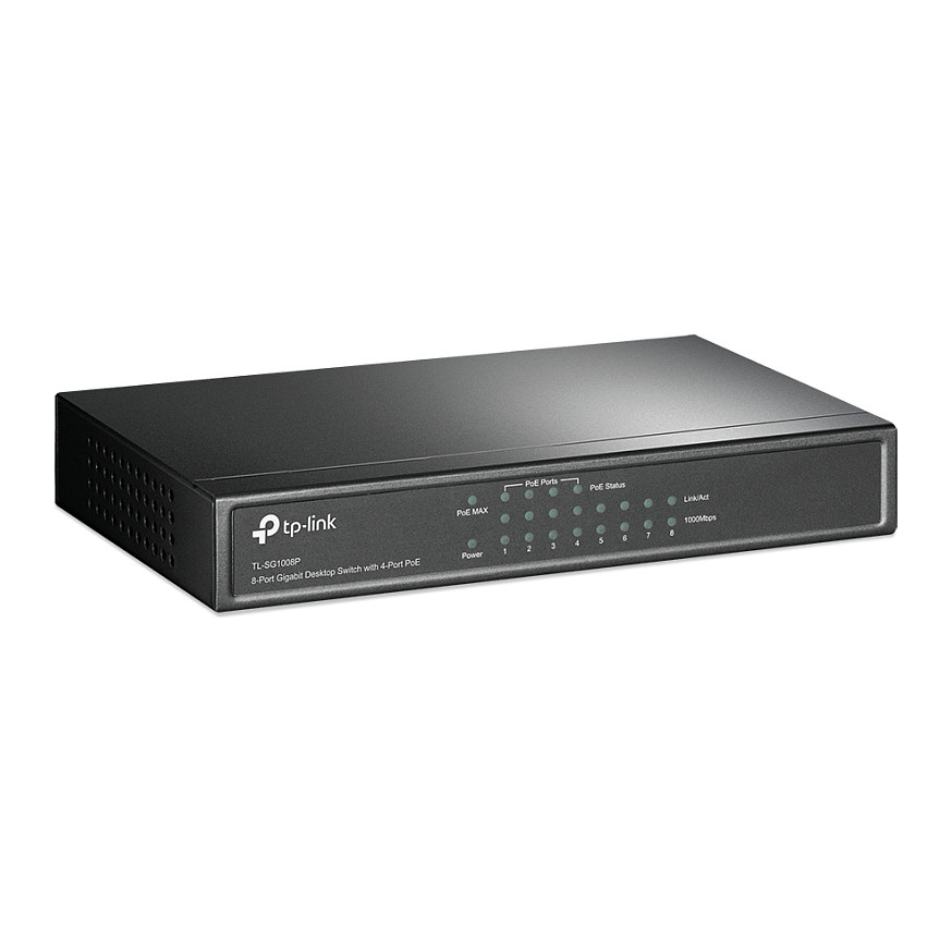 TP-Link TL-SG1008P 8-Port Gigabit PoE+ Switch me 4x PoE Ports 64W Unmanaged Desktop Network Switch - Figura 2