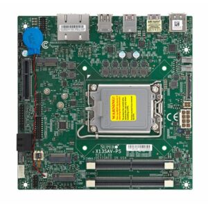 Pllakë Amë MB Server Supermicro X13SAV-PS. Mini ITX. Alder Lake SoC.LGA1700. PCIe