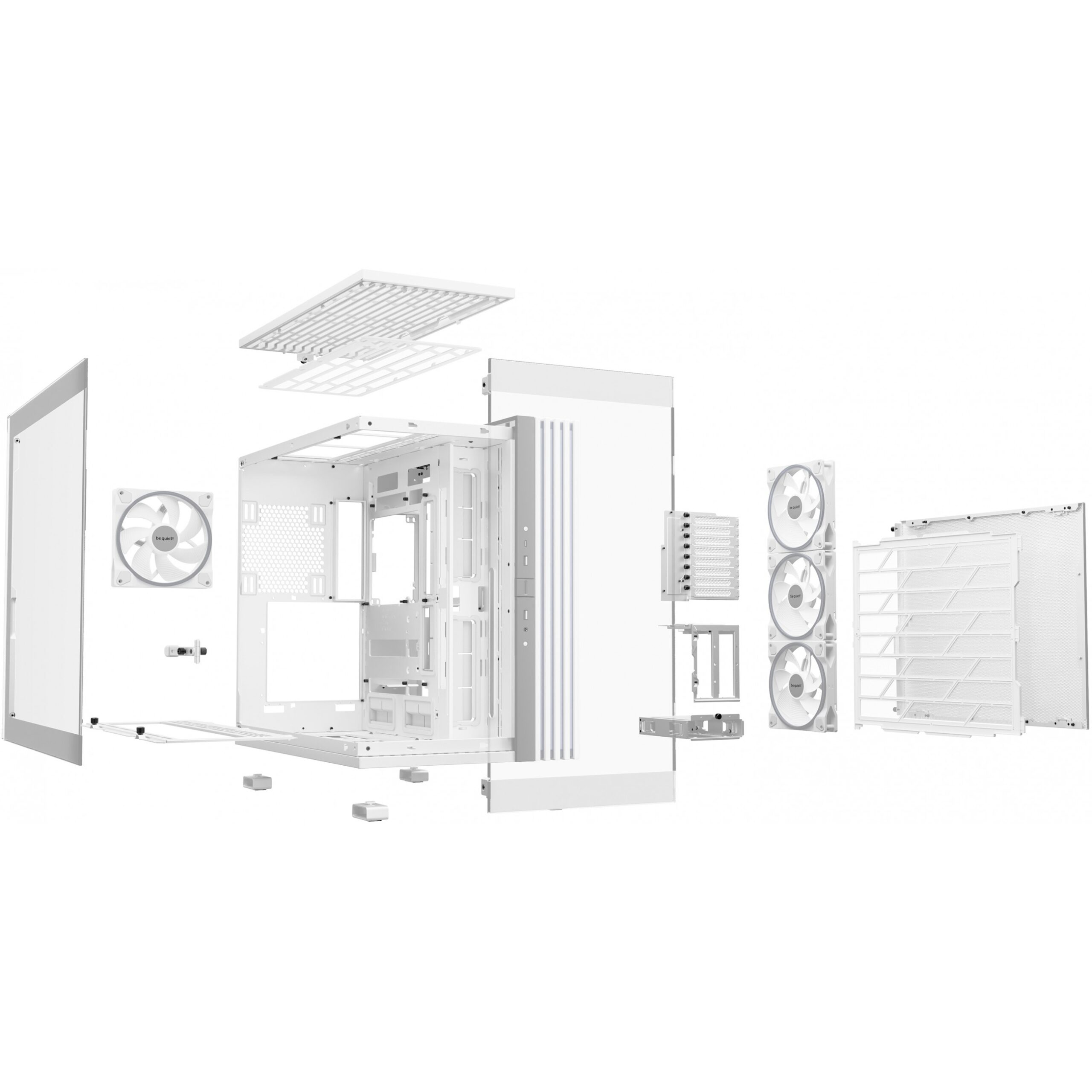 Kasë Tower be quiet! Light Base 900 FX – Bardhë - Figura 4