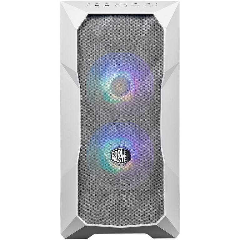 Kasë Midi Tower CoolerMaster MasterBox TD300 Mesh – Bardhë