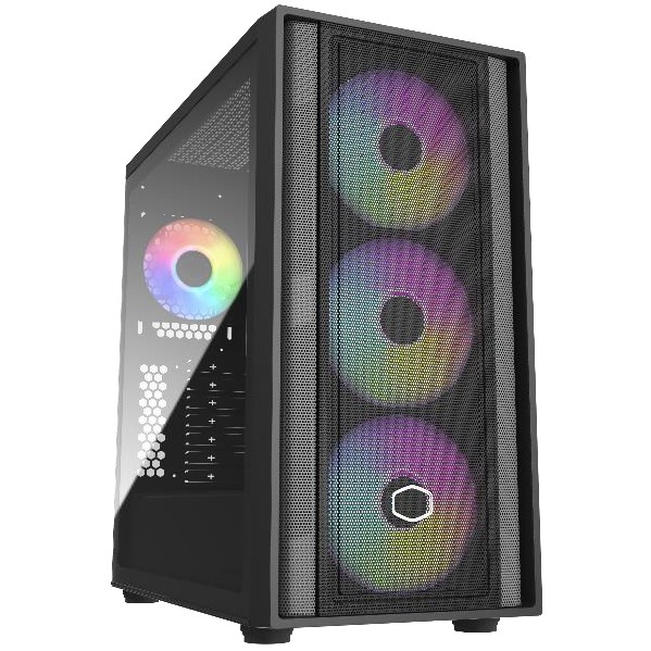 Kasë Midi Tower CoolerMaster MasterBox 600 – Zezë