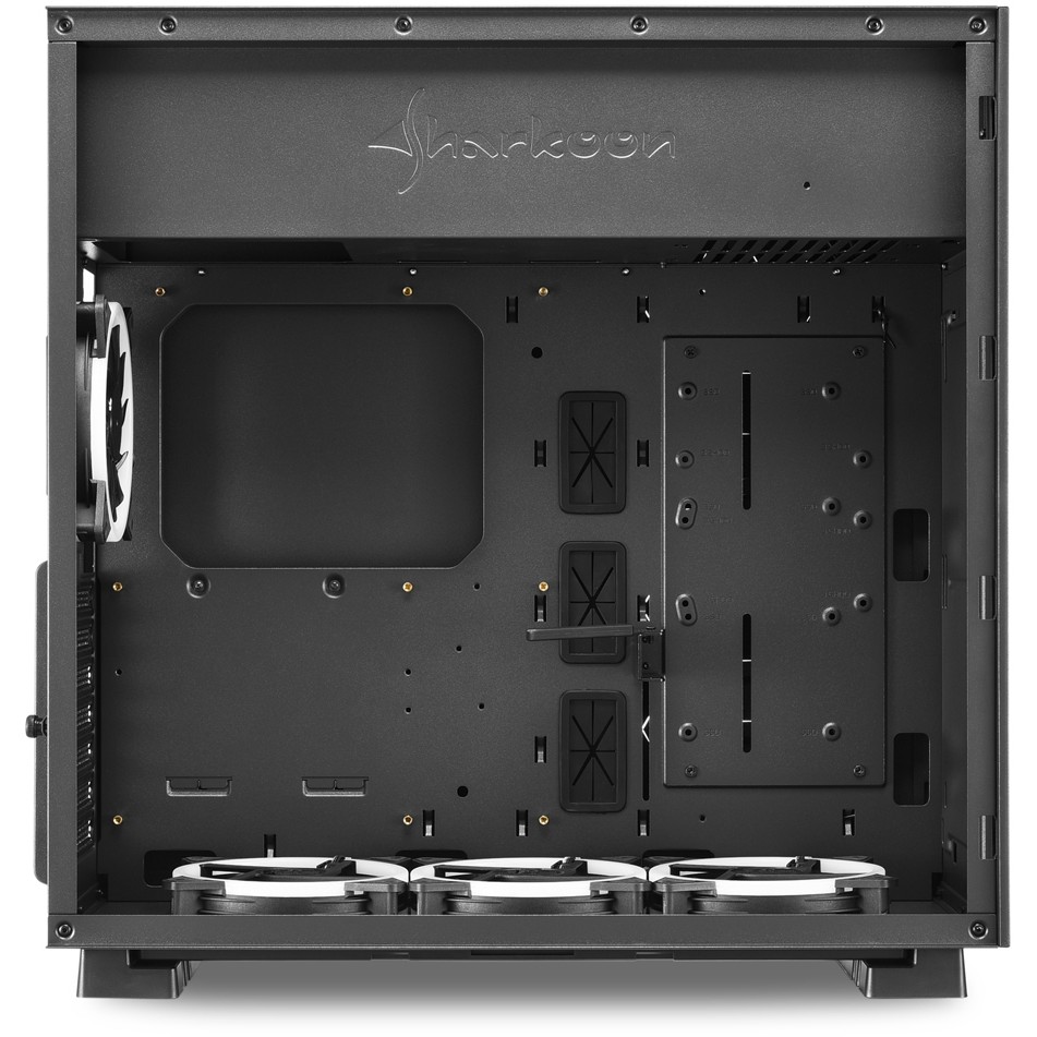 Kasë Sharkoon Pure Steel ARGB ATX/E-ATX 1xGlas – Zezë - Figura 4