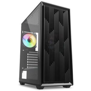 Kasë Sharkoon VK2 RGB ATX 1xGlas – Zezë