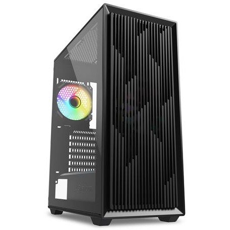 Kasë Sharkoon VK2 RGB ATX 1xGlas – Zezë