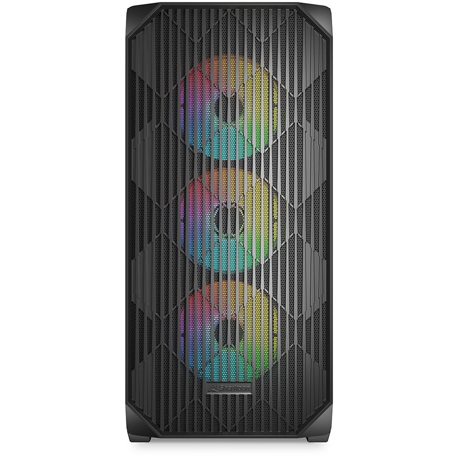 Kasë Sharkoon AK4W RGB ATX 1xGlass - Zezë - Figura 2