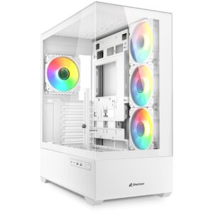 Kasë Sharkoon AK6 RGB ATX 1xGlass - Bardhë