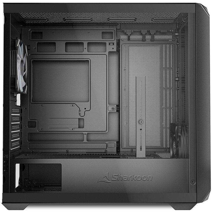 Kasë Sharkoon MK2 RGB Micro-ATX 1xGlass B- Zezë - Figura 4