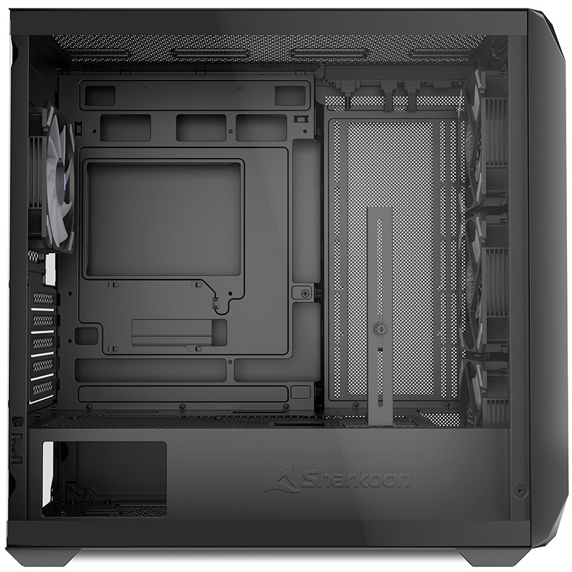 Kasë Sharkoon MK3 RGB Micro-ATX 1xGlass - Zezë - Figura 4