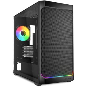 Kasë Sharkoon MK4W RGB Micro-ATX 1xGlass - Zezë