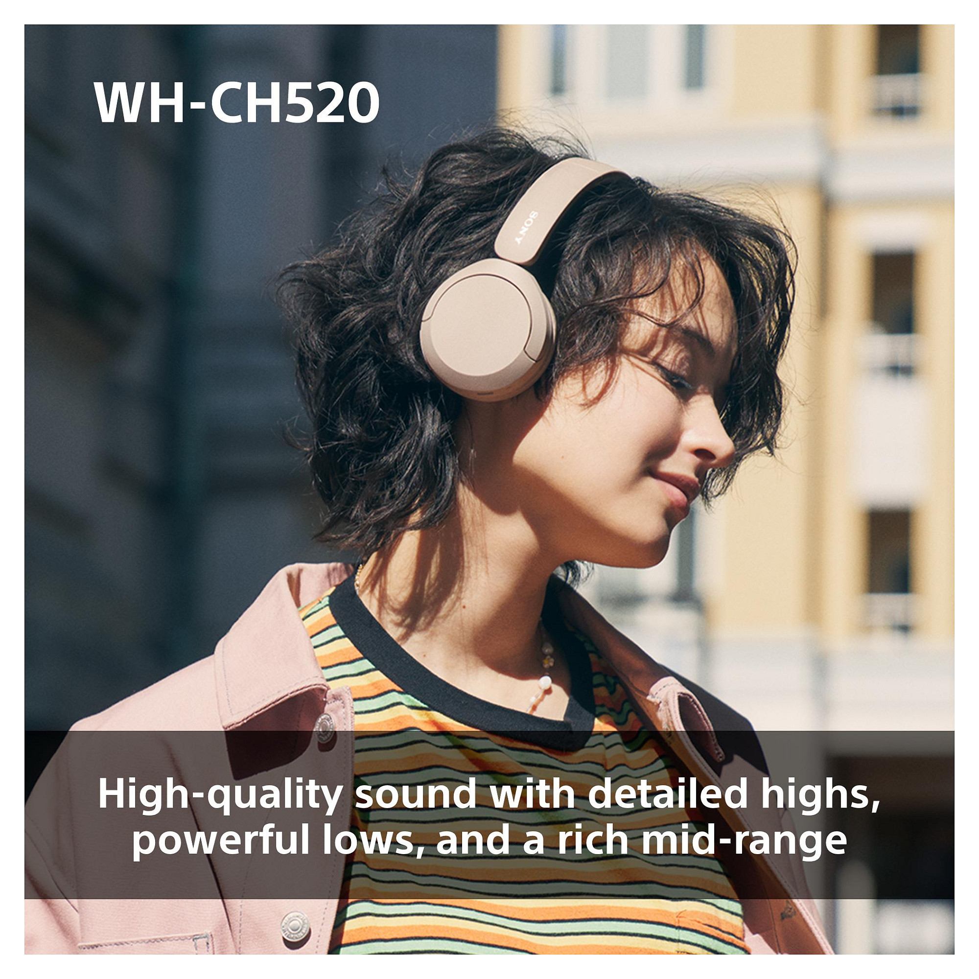Kufje pa kabllo Sony WH-CH520 – Rozë 3