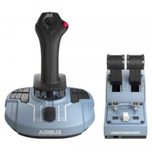 Kontroller,Timon & Pedale Thrustmaster TCA Officer Pack Airbus Edition / Sidestick & Throttle Quadrant for PC - Blu e hapur
