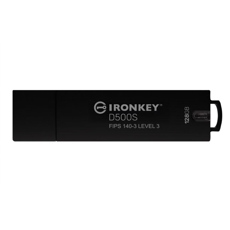 USB Flash Drive STICK 128GB Kingston IronKey D500S AES-256 FIPS 140-3 - e zezë