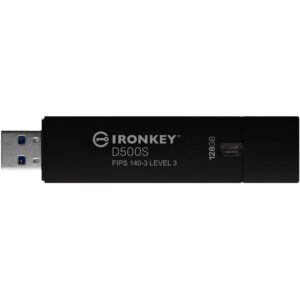 USB Flash Drive STICK 128GB Kingston IronKey D500S AES-256 FIPS 140-3 - e zezë