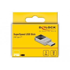USB Flash Drive Delock Mini USB-C 32GB USB 3.1/3.2 Flash Drive – 5Gbps, Metal Case