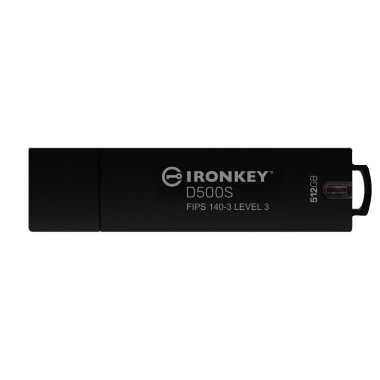 USB Flash Drive Stick Kingston IronKey D500S AES-256 FIPS 140-3 / 512GB - Zezë