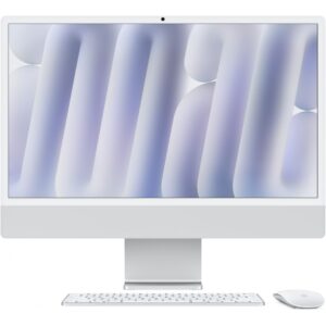 iMac M4 Z1K1 23.5″ Standard glass / CPU 10 / GPU 10 / 16GB N.E. / 24GB / 1TB / Gbit Eth / Magic Mouse & Keyboard / TID DE – Silver