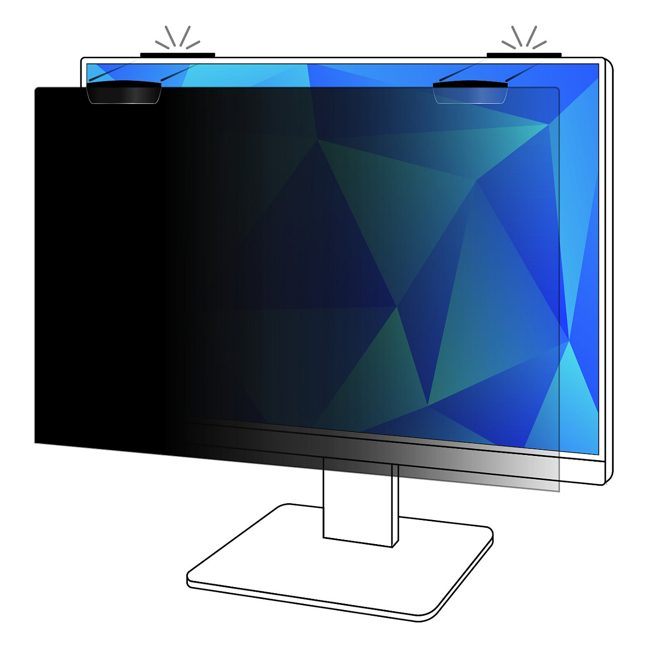 Xham mbrojtës Privacy Filter 3M PF245W9EM për monitor 24.5″ Full Screen 16:9 5