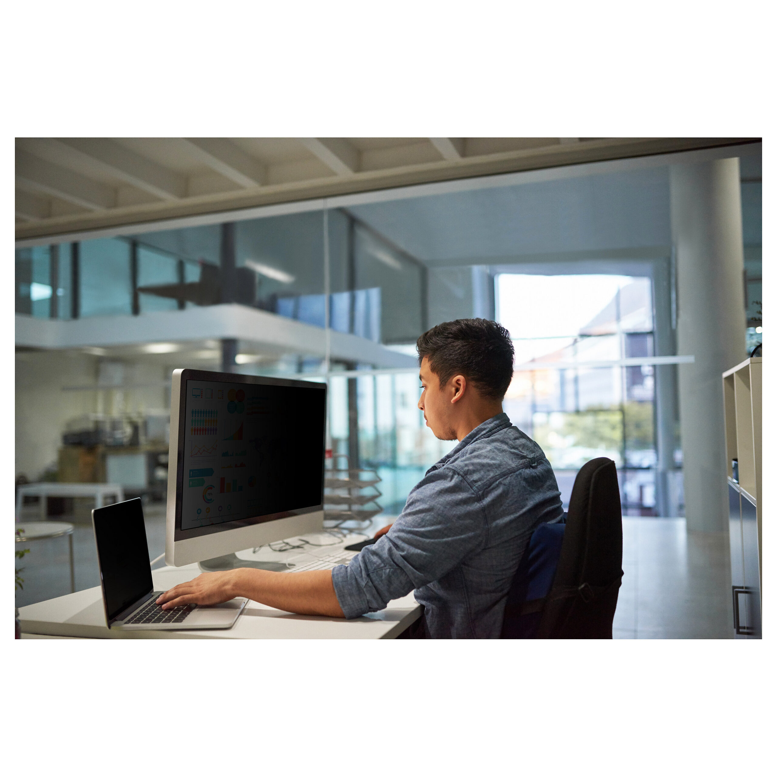 Xham/film mbrojtës 3M PF280W9B Privacy Filter Standard Desktop 28.0" 16:9 - Figura 3