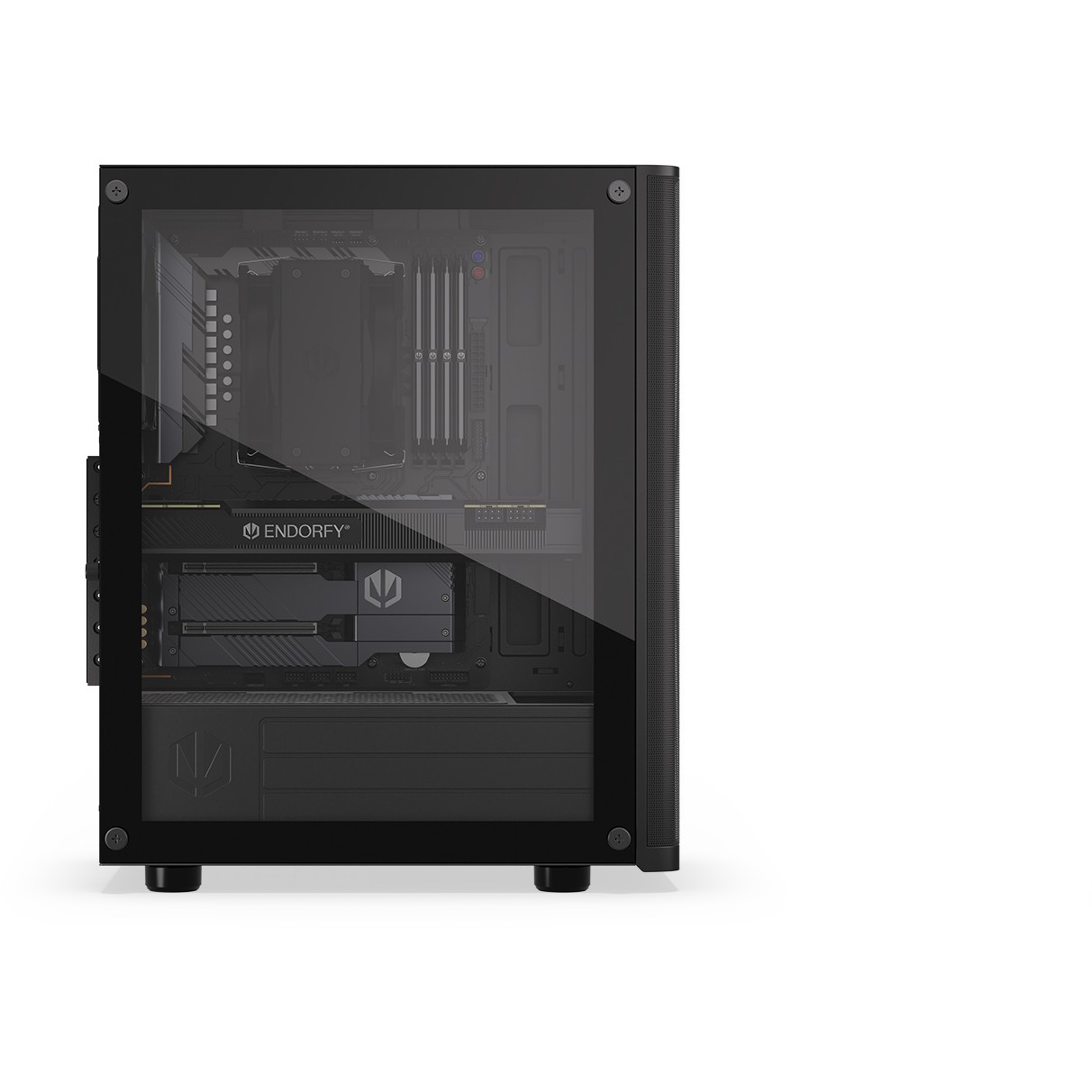 Kasë ENDORFY Ventum 200 Air TG Mid Tower - Zezë - Figura 3