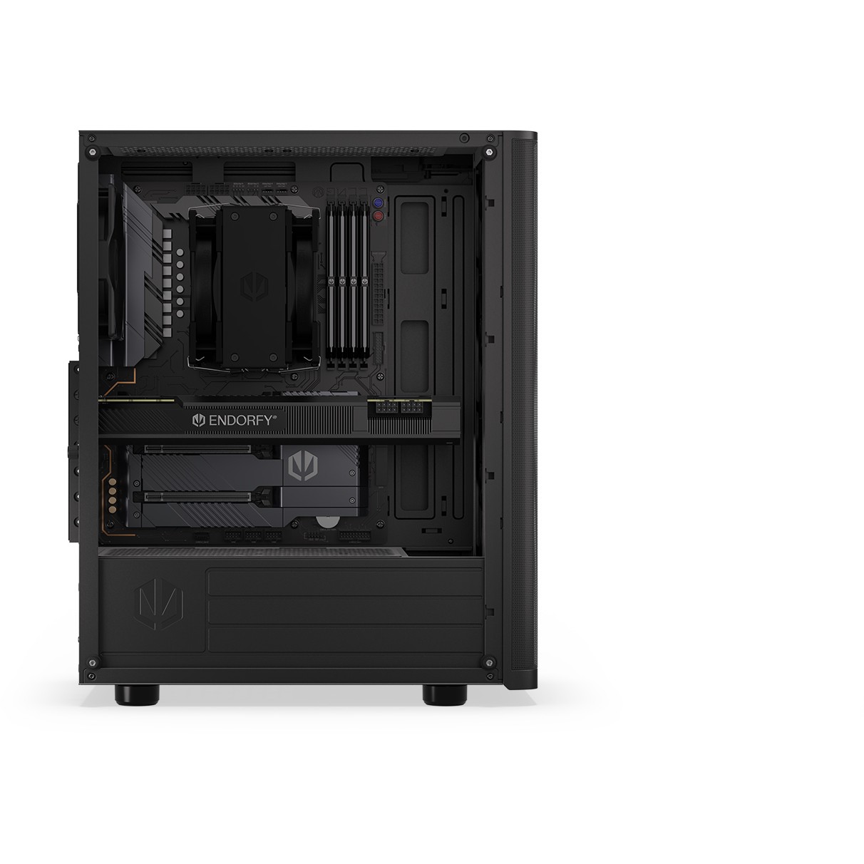 Kasë ENDORFY Ventum 200 Air TG Mid Tower - Zezë - Figura 4