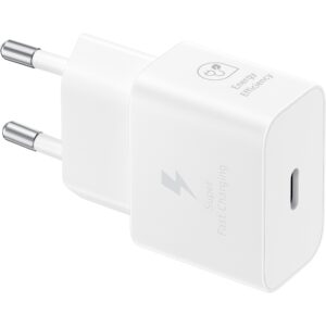 Adapter Samsung Galaxy Power Adapter USB Type-C 25W with 1m Cable - Bardhë