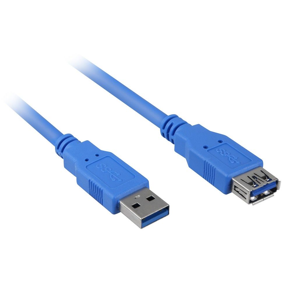 Kabllo Zgjatues USB 3.0 / 2.0m - Blu
