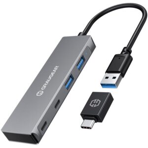 GRAUGEAR USB Hub / 4x USB 3.0 / 2x Type‑C + 2x Type‑A