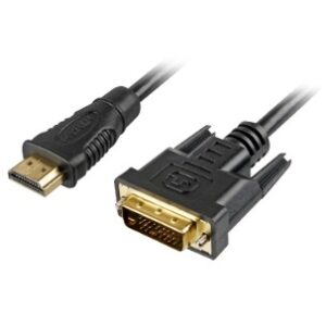 Kabllo HDMI Sharkoon → DVI‑D (24+1) 5 m - Zezë