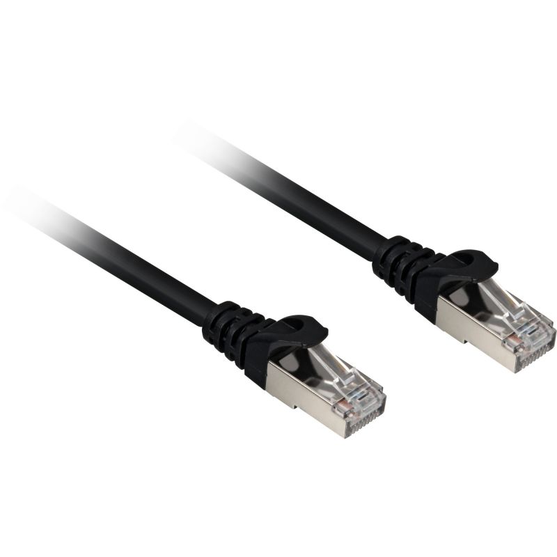 Kabllo për Rrjet Sharkoon Patch Cable S/FTP RJ-45 Cat.6a / 20m - Zezë