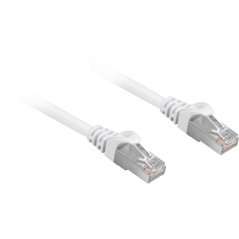 Kabllo për Rrjet Sharkoon Patch Cable S/FTP RJ-45 Cat.6a / 15m - Bardhë