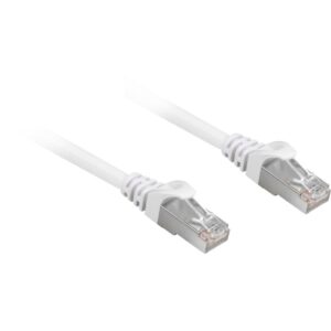 Kabllo për Rrjet  Sharkoon Patch Cable S/FTP RJ-45 Cat.6a LSOH / 20m - Bardhë