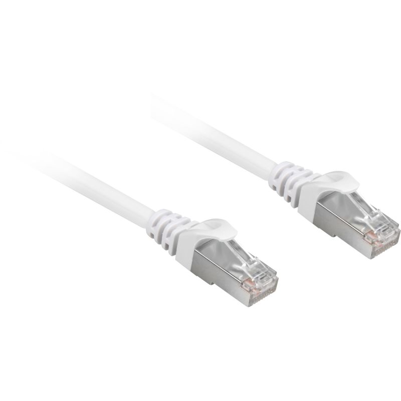 Kabllo për Rrjet Sharkoon Patch Cable S/FTP RJ-45 Cat.6a LSOH / 20m - Bardhë