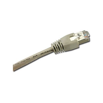 Kabllo për rrjet / RJ45 / CAT 6 / S/FTP / 10 m - Gri