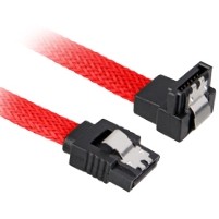 Kabllo Sharkoon SATA III 90° / 0.6m – Kuqe