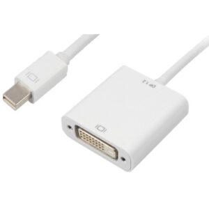 Kabllo DisplayPort Sharkoon Mini → DVI 15 cm - Bardhë