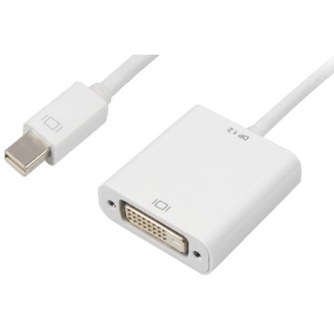 Kabllo DisplayPort Sharkoon Mini → DVI 15 cm - Bardhë