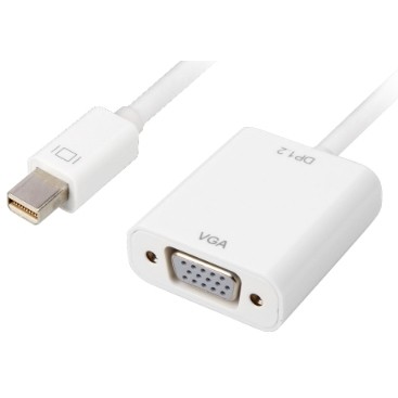 Kabllo DisplayPort Sharkoon Mini → VGA 15 cm - Bardhë