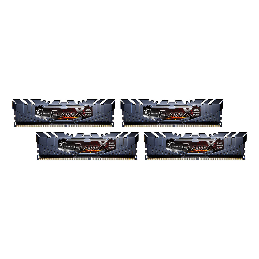 RAM Memorie DDR4 G.Skill Flare X 64GB (4x16) / DIMM 3200 / Quad-Kit / F4-3200C16Q-64GFX - Figura 2