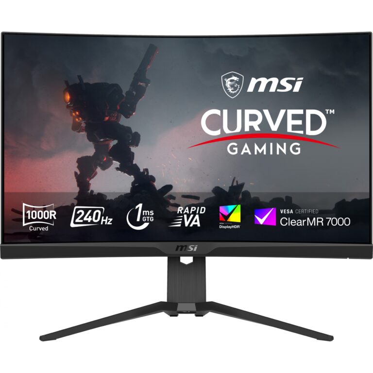 Monitor Gaming MSI MPG 275CQRXFDE / 27" / WQHD Rapid VA / 240 Hz / 0.5 ms / HDMI+DP / Zezë